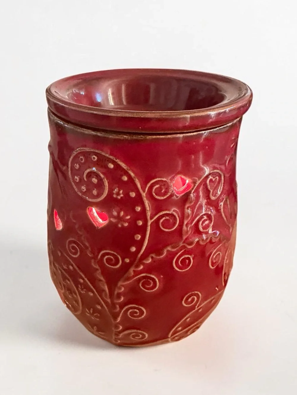 Scentsy- Love Heals Full-size Red Wax Warmer